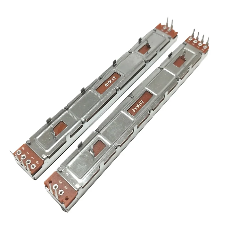 SC-1009G mixer fader 1PCS 128mm long dual straight sliding potentiometer B10Kx2 handle length 8MMB travel 100mm