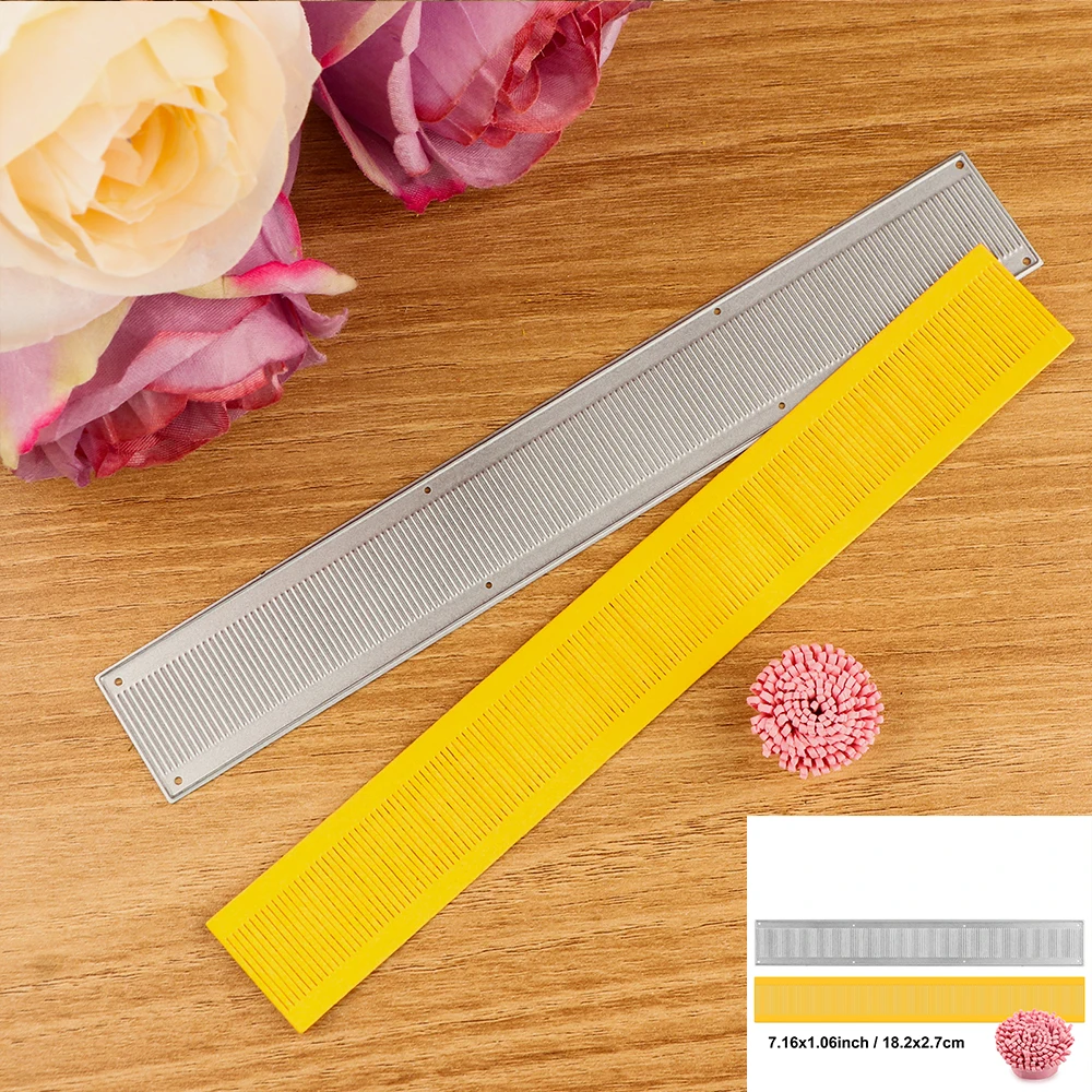 3D Spiral Flower Cutting Dies Flower Petal Quilling Strips For DIY Scrapbooking Decorative