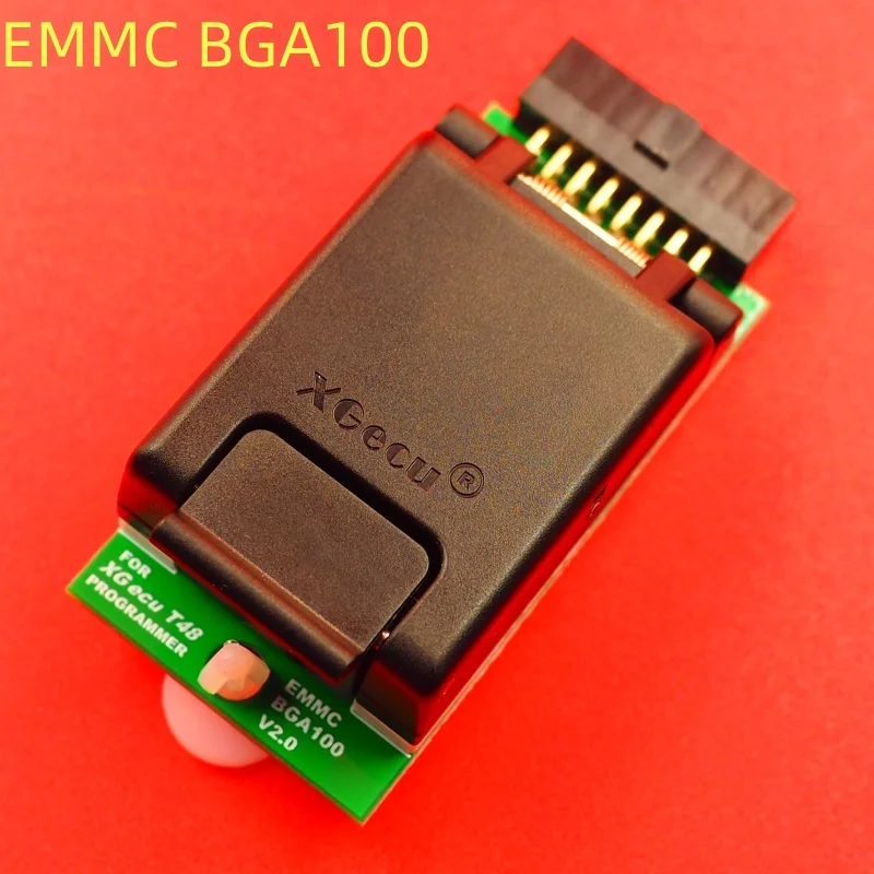 XGecu T48(TL866-3G) 프로그래머용 100% 오리지널 EMMC BGA100 어댑터 소켓 새로운 V2.0 듀얼 헤드 프로브 홀더, 안정적인 접점