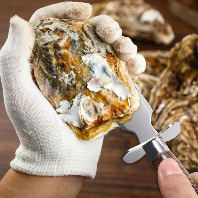 Oyster Shucking Kit,Oyster Knife And Glove Set,Sturdy And