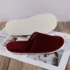 2/1 Pairs Coral Fleece Warm Slippers Hotel Travel Spa Half Pack Fluffy Slippers Winter Home Slipper For Men Women Guest Slippers 5