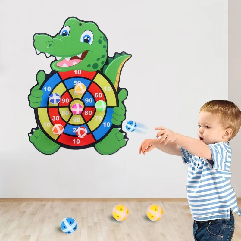 Educational Toys Children Dart Board Games Indoor Outdoor Sports Party Target Dartboard with Sticky Balls For Kids 3 to 5 Years 2