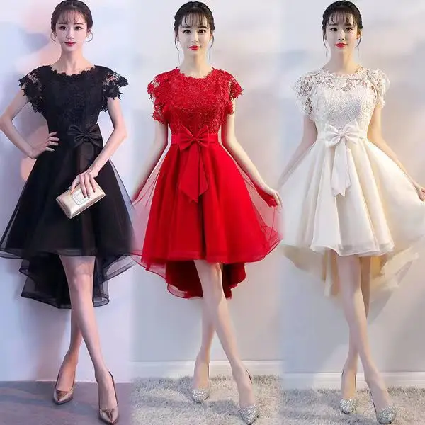 

Can wear evening dress at ordinary times female simple generous atmosphere queen toasting suit