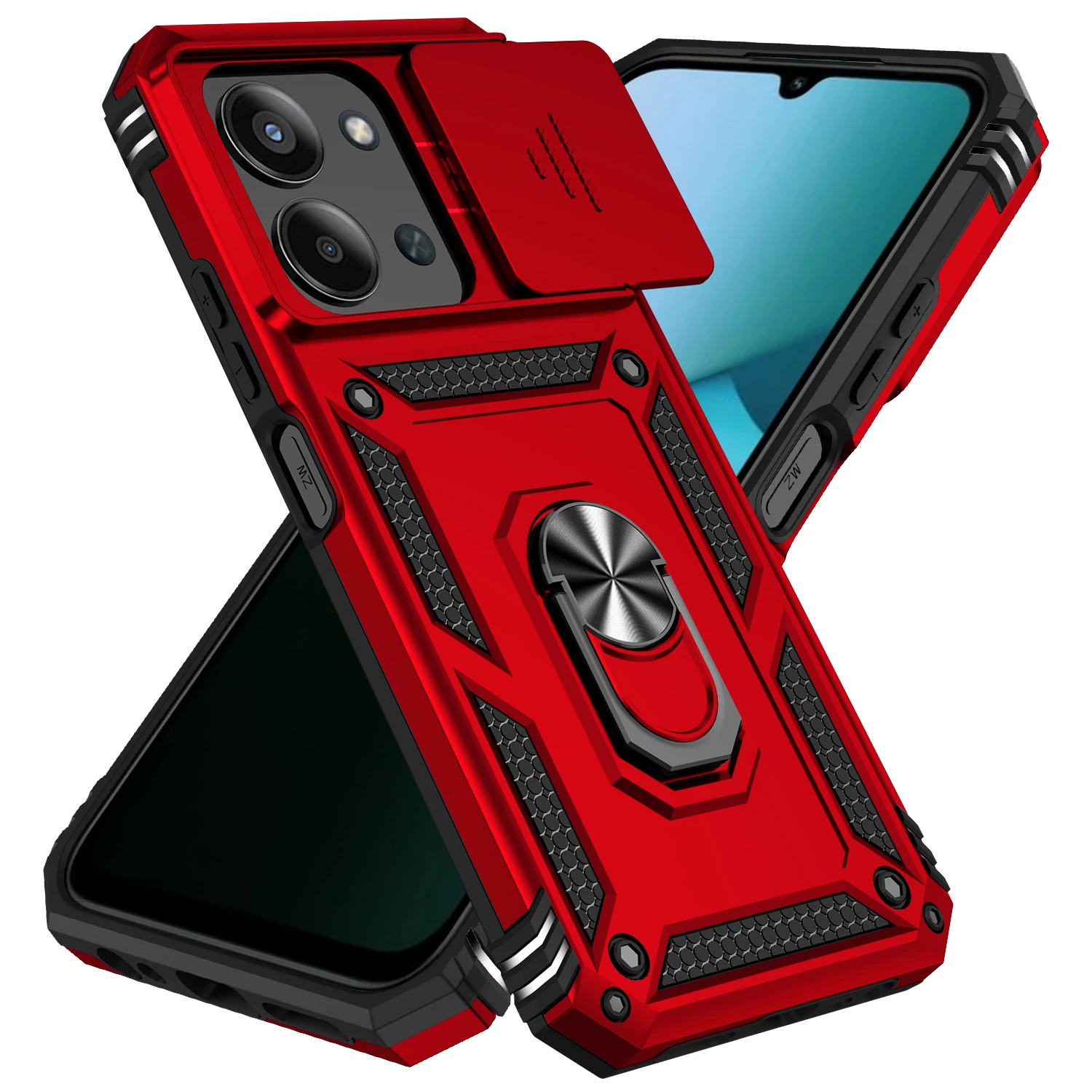 Ring Stand Sliding Cover with Camera Protection - European Edition