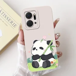 Stylish Shockproof Soft TPU Phone Case - Fashion Painted Design for Honor X7a (Case-c01)