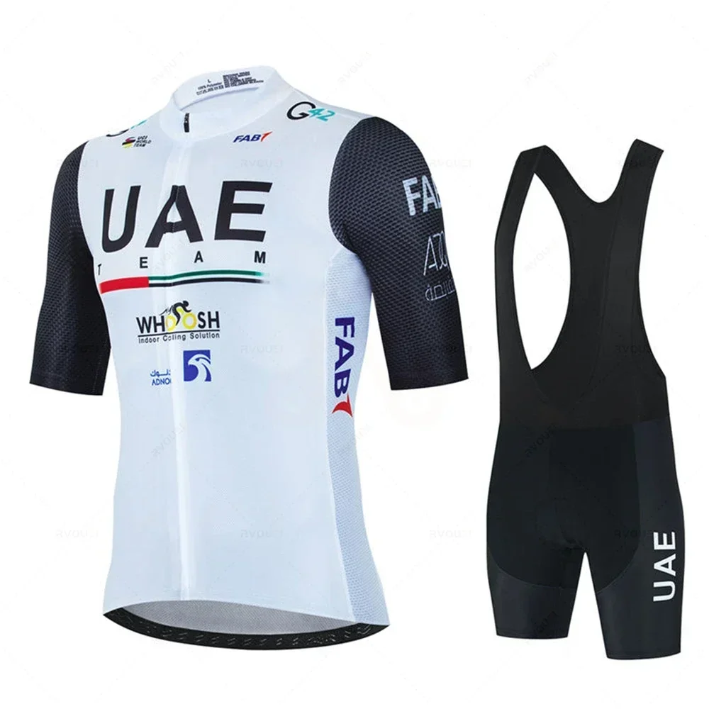 Uae New Pro Team 2025 Cycling Jersey Set Men's Summer Bike Mountain Uniform Ropa Ciclismo Maillot Hombre Bicycle Clothing Suit 4