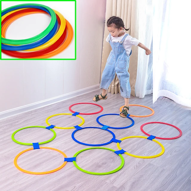 2023 Children's Outdoor Hopscotch Ring Jumping Toys