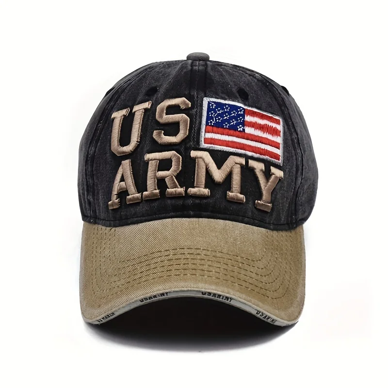 

2024 Premium Cotton Unisex US ARMY Cap: Stylish, Durable, & Adjustable - The Ideal Patriotic Gift