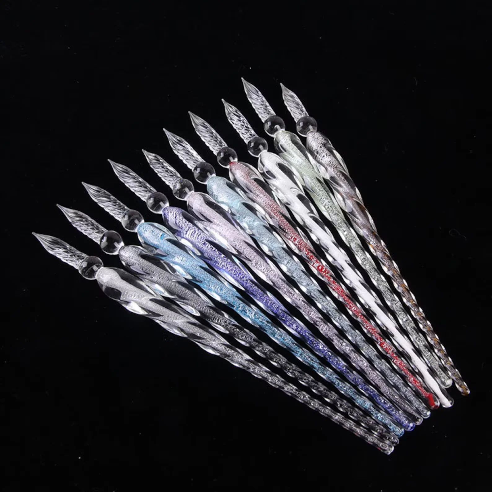 1pcs Glass Calligraphy Pen Glass Dip Pen Holder Signature Filling Ink