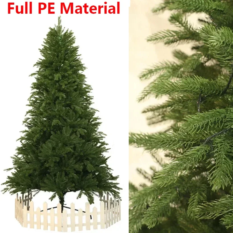 

1.8/2.1/2.4m Full PE Artificial Christmas Tree Premium Encryption Tree Christmas New Year Ornament Christmas Decoration 2024
