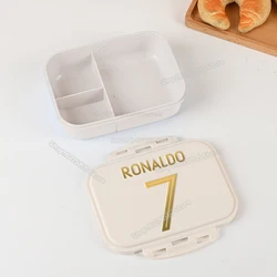 CR7 Football Player Bento Lunch Box - Cristiano Ronaldo Kids Gift (LNED339)