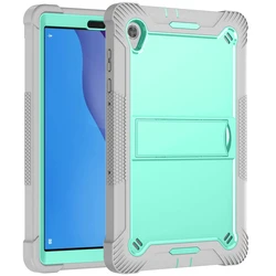 Shockproof Kids Tablet Stand Cover with Holder for Xiaomi Redmi Pad Series (Gray MintGreen)