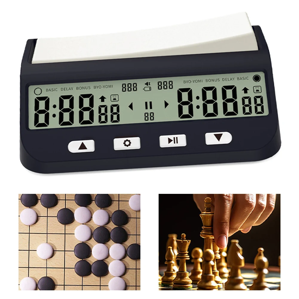 Chess Tournaments Chess Clock Energy-saving Clock 140*85*54mm Battery Operated Compact Size Efficient Operation