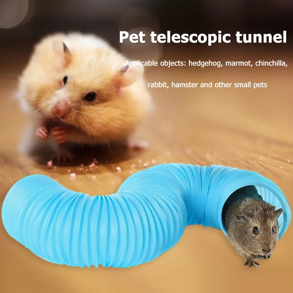 Small Animals Collapsible Tunnel Tubes for Rabbit Ferret Guinea Pig Hamster Toys 4