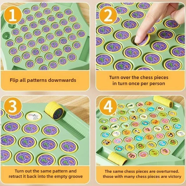 Jeu d'échecs de combat pour enfants, jouet éducatif, entraînement à la Concentration d'observation, jeu interactif Parent-enfant 4