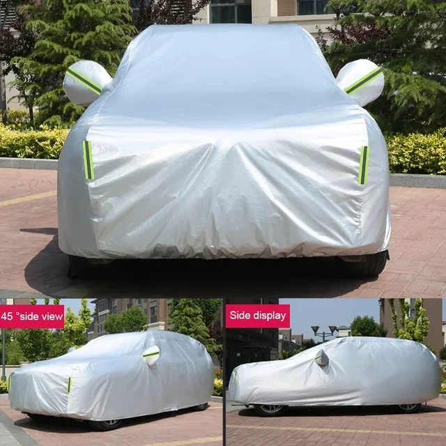210T Polyester Waterproof For CUPRA ATECA BORN FORMENTOR LEON SPORTSTOURER TAVANSCAN TERRAMAR Car Cover Auto Dustproof Anti-UV 4