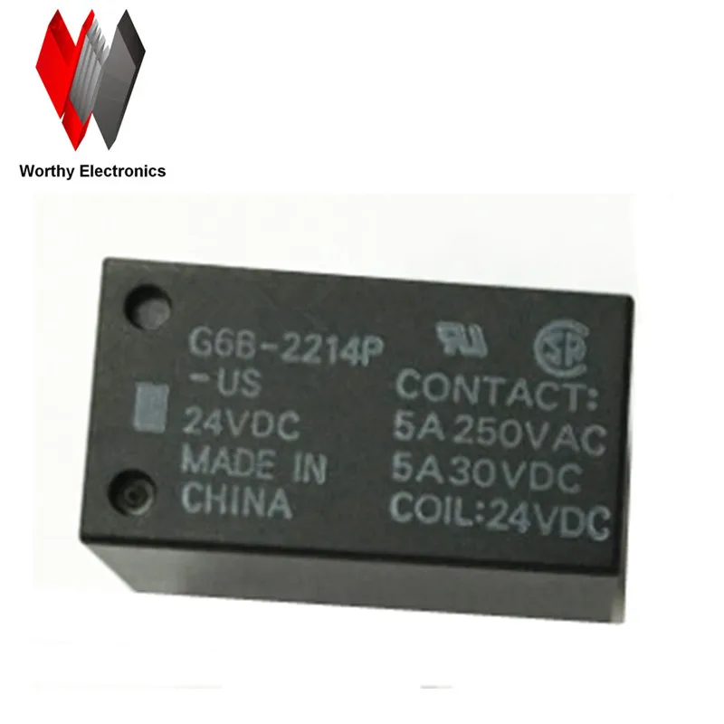 

Бесплатная доставка, оптовая продажа, 10 шт./Лот, реле G6B-2214P-US-24VDC
