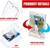 2Pcs Magnetic Card Holder 35Pt Plastic Protector for Trading Cards  Baseball Sports Yugioh Display Case Magnet Top Loader 5