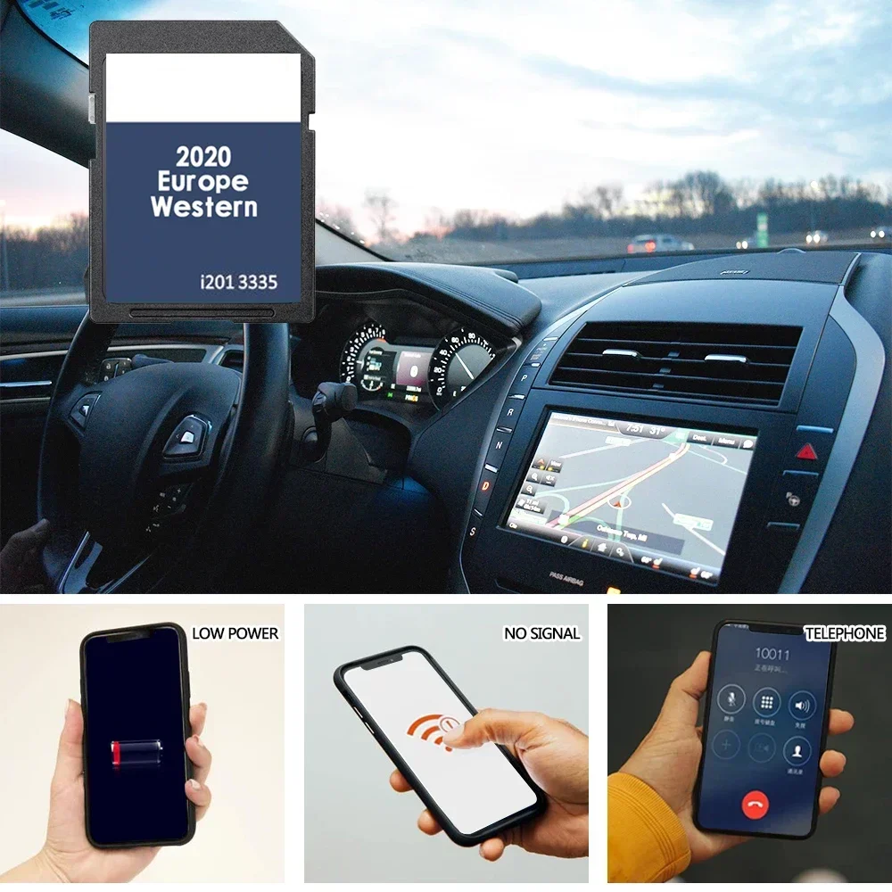 RNS 310 V12 서유럽 차량용 (폴로 6R 2009-2017년식) 지도 SD 카드 커버 네덜란드 노르웨이 오스트리아 폴란드