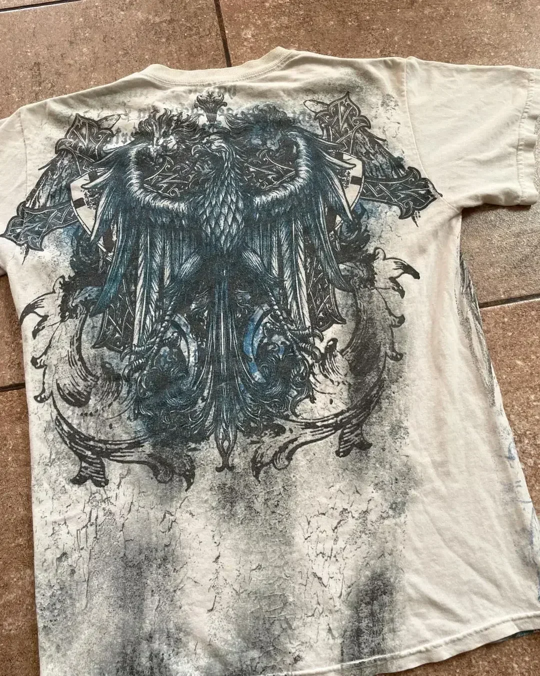 Y2k Affliction T-shirt Harajuku Hip Hop Round Neck Oversized T Shirt Men Women Short Sleeved Goth Clothing Children Tops