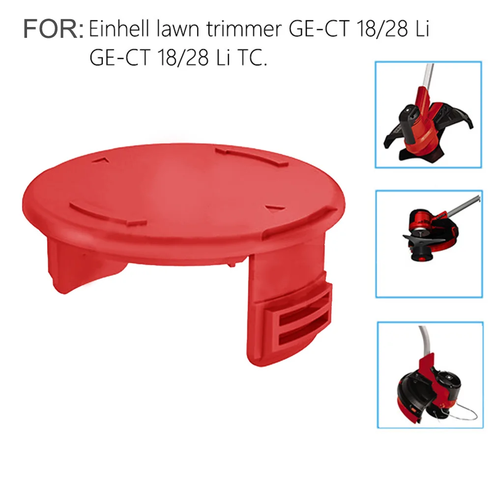 1pc Plastic Spool Line Spool Cap Cover For Einhell Lawn Trimmer GE-CT 18/28 Li /18/28 Li TC 75*33mm String Trimmer Accessories