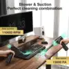 ME-CR1 Electric Air Duster 13000PA Rechargeable Compressed Vacuum Cleaner 110000RPM Keyboard Air Blower 2 Smart Start Modes 5