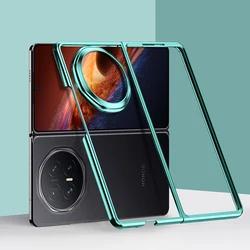 Sleek & Durable Clear Phone Case with Camera Protection for Magic V5 (Green)