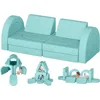Modular Kids Play Couch 12PCS, Modular Kids with 4 Arches, Fold Out Kids Couch for Playroom, Modular Couch for Boys and Girls 1