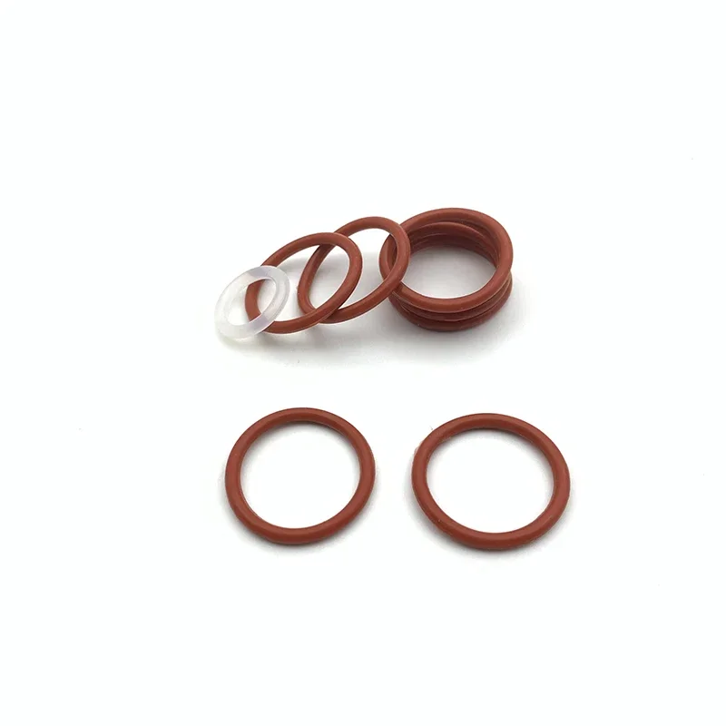 10 Stück Lebensmittel qualität vmq o Ring dichtung cs 5,7mm od30mm ~ mm wasserdichte Unter leg scheibe rund o Form Gummi Silikon ring weiß – Detail 5