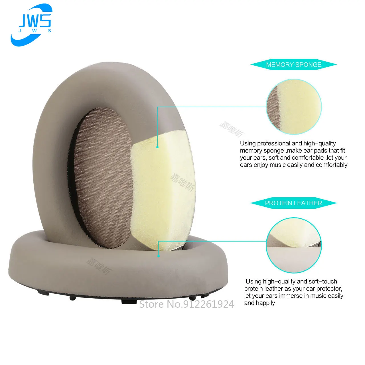 Sostituzione Professionale Dei Cuscinetti Auricolari Wh1000Xm3-Cuscinetti Auricolari Compatibili Con Le Cuffie Over-Ear Sony Wh-1000Xm3 Con Soft Pro