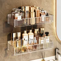 Bathroom Storage Rack Bathroom Toilet No Punching Wall Hanging Bathroom Washbasin Storage Rack Light Luxury 1