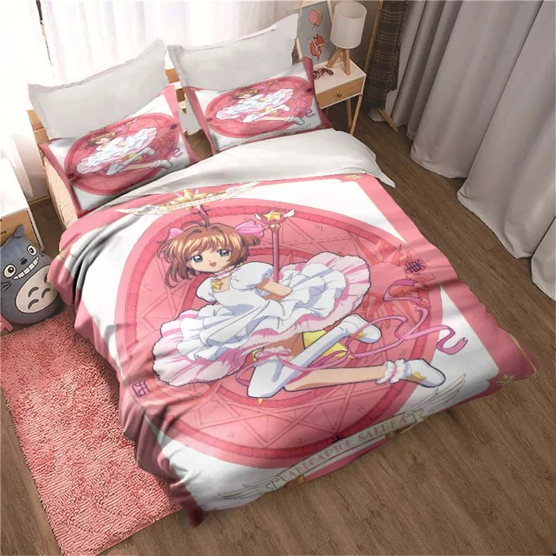 Cardcaptor Sakura All Season Twin Bedding Set 3 Piece Comforter Set Bed
