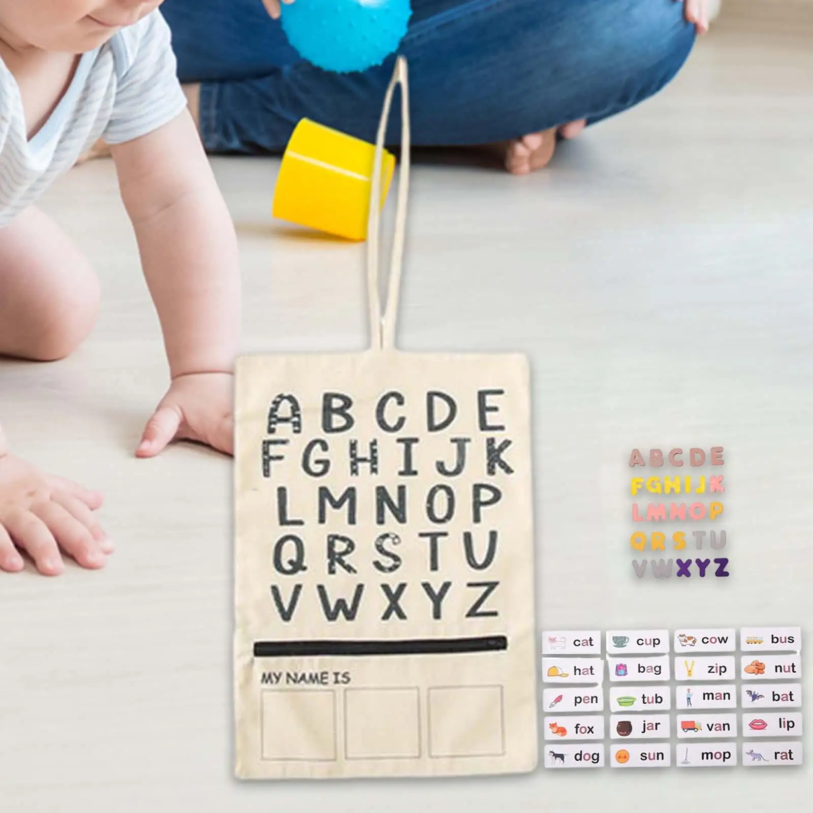 

Montessori Toy Spelling Game Learning Educational Toy Alphabet Letter Matching Flash Cards for Girls Boys Kindergarten Kids