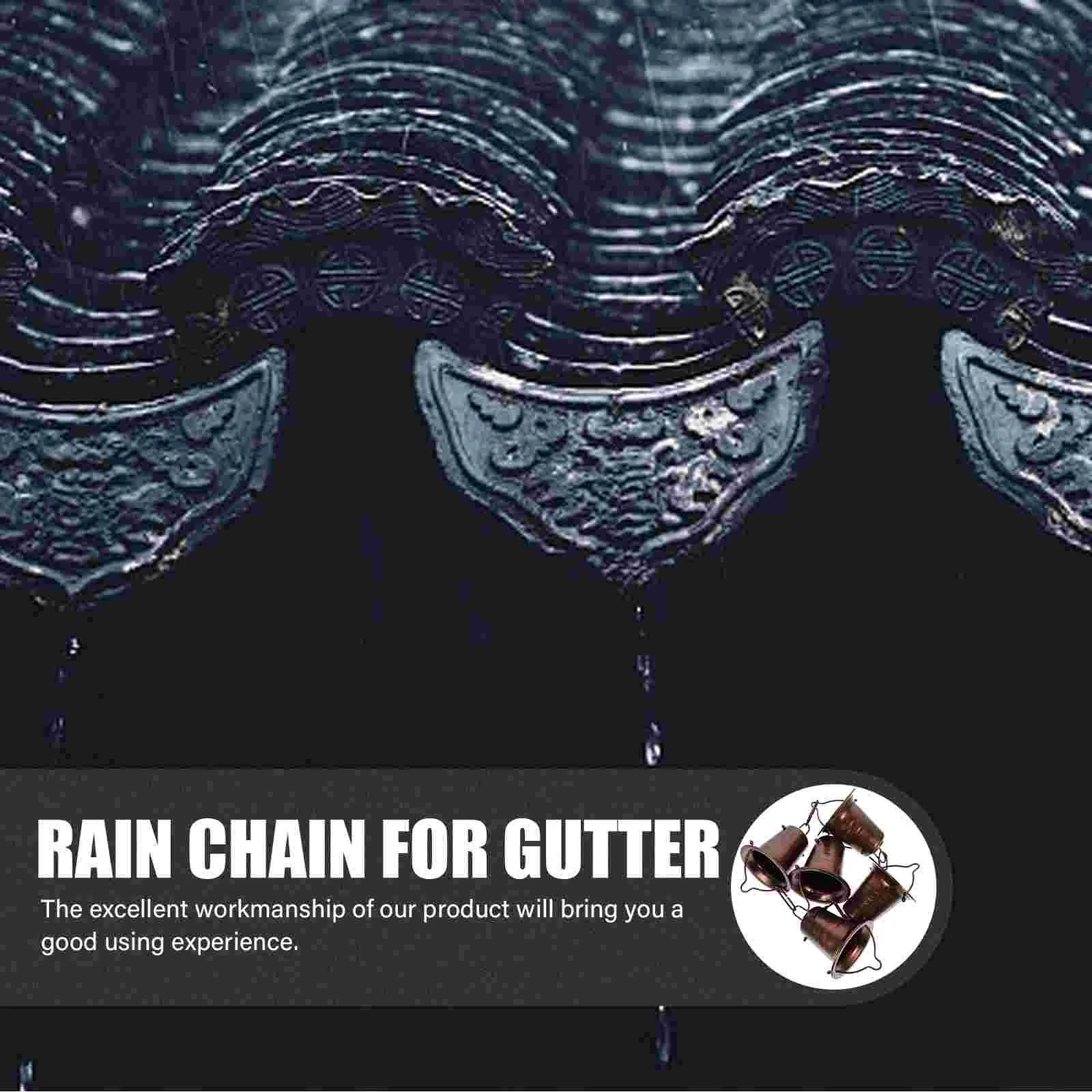 Aluminum Alloy Decorative Rain Chain for Garden Retro Drum to Use Replacement Gutters Outside Catcher Metal