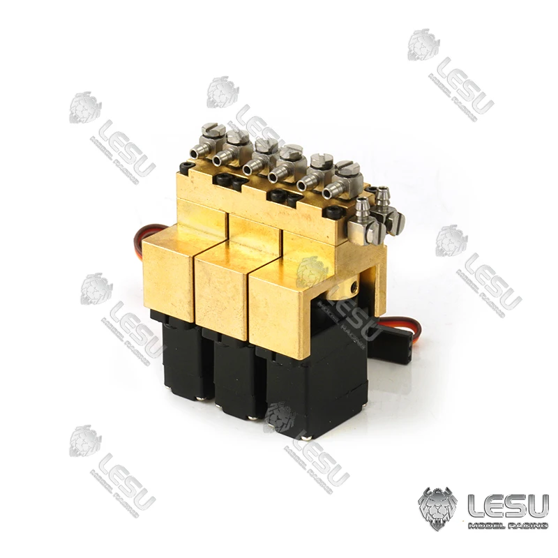 

LESU 3CH Hydraulic Directional Valve Servo for 1/14 RC Dumper Truck Loader Excavator Remote Control Toys Tamiyay Th16604-Smt3