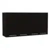 120 Wall Cabinet, Four Doors, Two Cabinets, Two Shelves Black 4