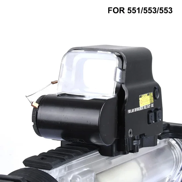 Airsoft WADSN Tactical Clear Holographic Cover Protector for 551 / 553 / 553 Hunting Red Dot Holographic Sight Protective Cover 1
