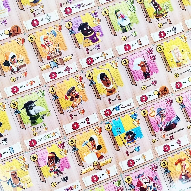 Slutpoäng och firande i slutet av en Castle Brädspel-omgång