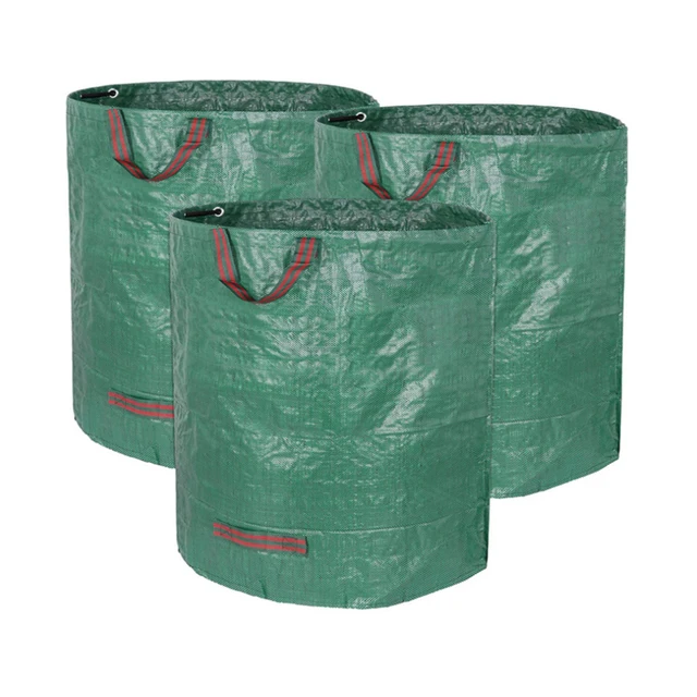 Nagy Kapacitású Gyomirtás Szemétgyűjtő Táska Kiváló Minőségű Udvari Hulladéklerakók Levél Alom Tároló Kert Tisztítószerek - Image 4