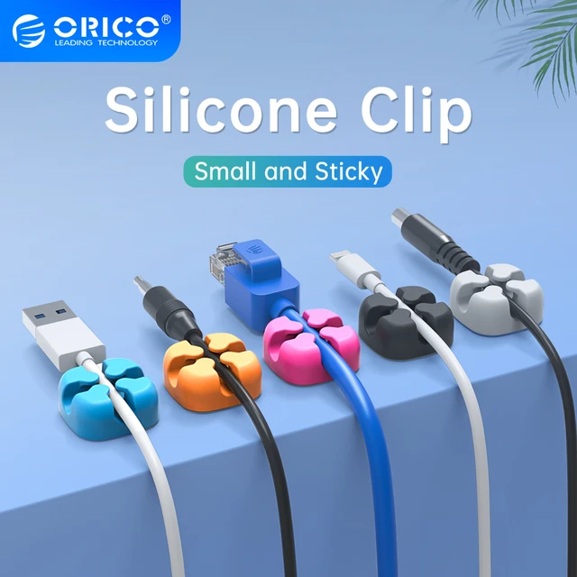 ORICO 10 pièces organisateur de câble coloré protection du support de fil  de stockage Silicone gestionnaire de câble organisateur de bureau rangé  pour câble numérique - AliExpress