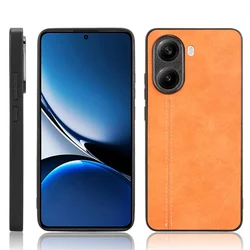 Elegant Leather Texture Fabric Phone Case - Premium Quality Cover for Poco M8 (Yellow)