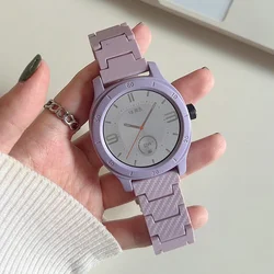Premium Carbon Fiber Watch Band - 20mm/22mm, Universal Fit for 22mm watch band (12 lavender)