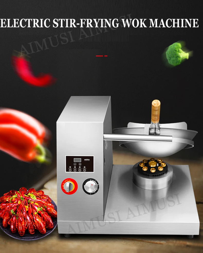 Description Picture 3 of itemAutomatic Wok Machine Gas Appliance Electric Commercial Food Stir Fry Wok Robot Fried Kitchen Automatic