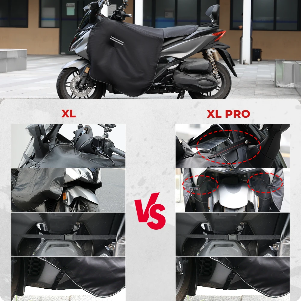 KEMiMOTO Beinabdeckung für Motorrad, Decke, Kniewärmer, Regenschutz, winddicht, wasserabweisend, Winterdecke für BMW, für Yamaha – Detail 11