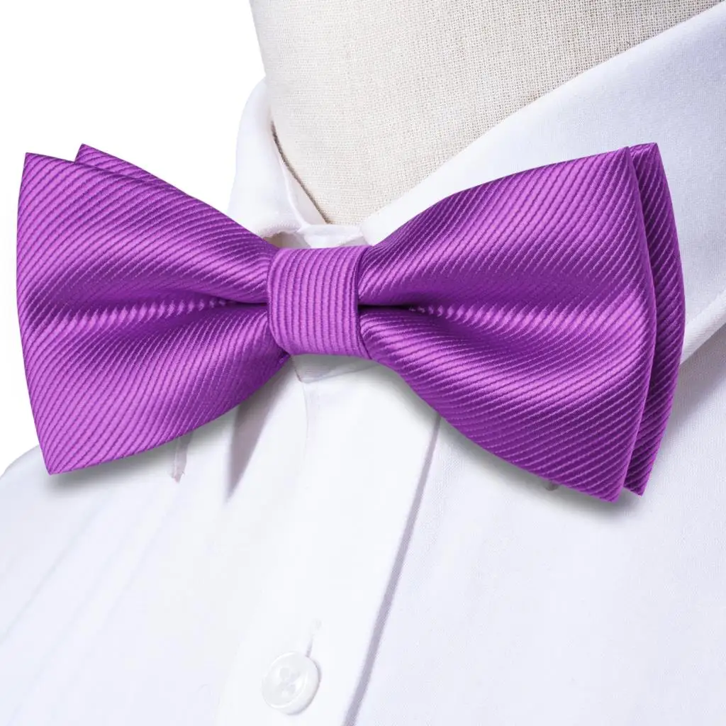 Hi-Tie Seide vorgebunden Herren Fliege Einstecktuch Manschettenknöpfe Set Fliege männlich Jacquard solide Paisley Blumen Hochzeit Business hohe Qualität – Detail 21