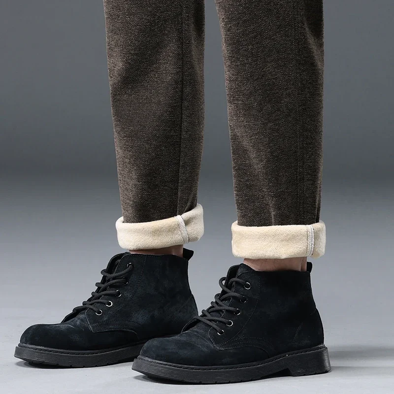 Winter Pants for Men Fashion Business Thicken Pants Man Loose Men Trousers Men's Clothing Straight Casual Trousers for Men