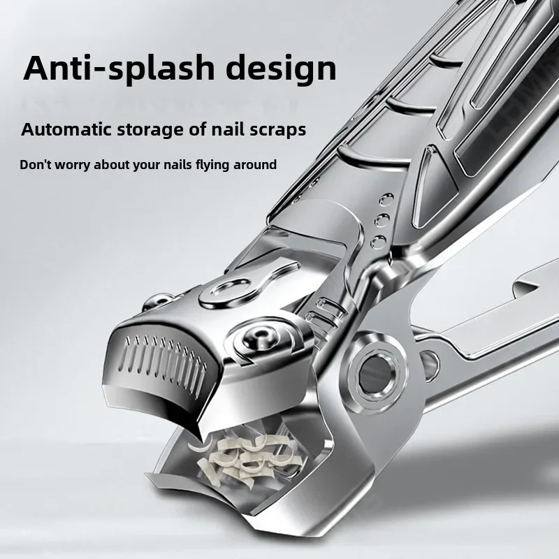 Nail Clipper Golden cicada Splash proof Household Stainless steel Large opening