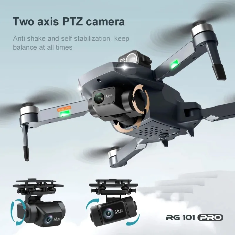 Drone RG101 PRO/MAX 4K GPS 5km FPV avec évitement obstacles 360°