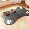 Non-Slip Pet Mat: Easy-Clean, Spillproof Feeding & Bed Mat for Dogs Cats. Durable & Soft Floor Pad.