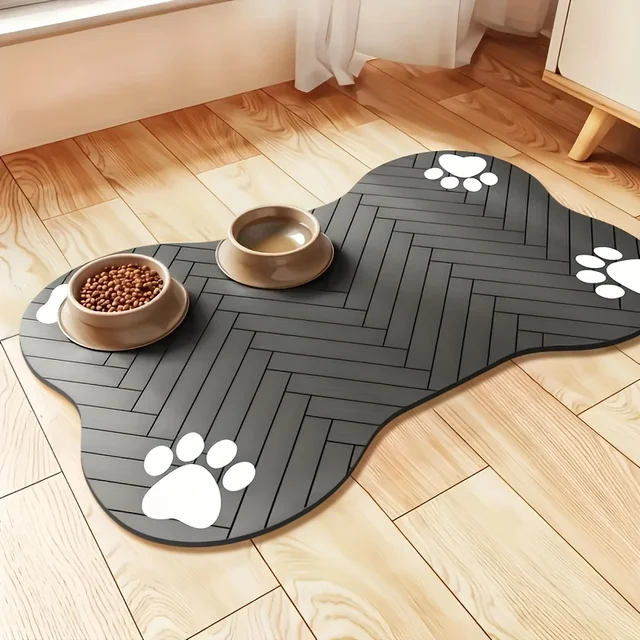 Non-Slip Pet Mat: Easy-Clean, Spillproof Feeding & Bed Mat for Dogs Cats. Durable & Soft Floor Pad. Non-Slip Pet Mat: Easy-Clean, Spillproof Feeding & Bed Mat for Dogs Cats. Durable & Soft Floor Pad.